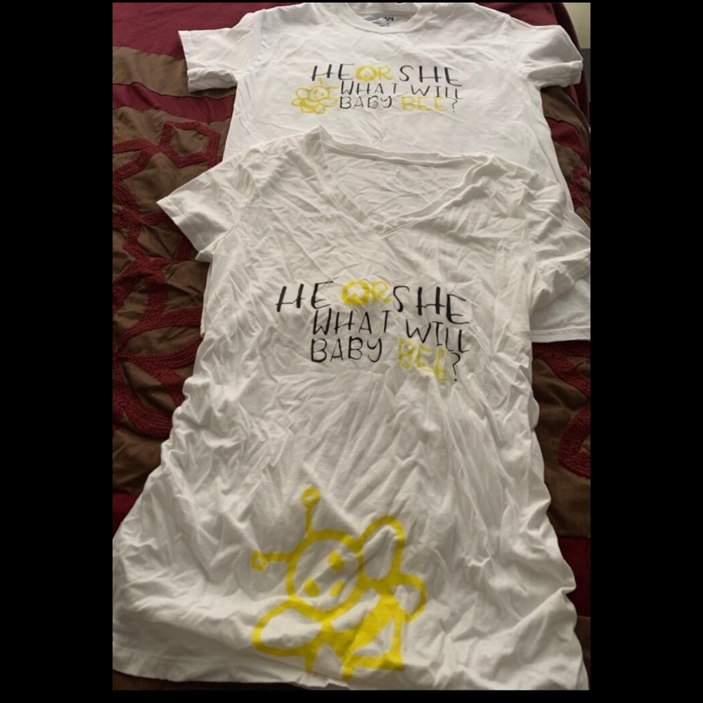 Gender reveal shirts